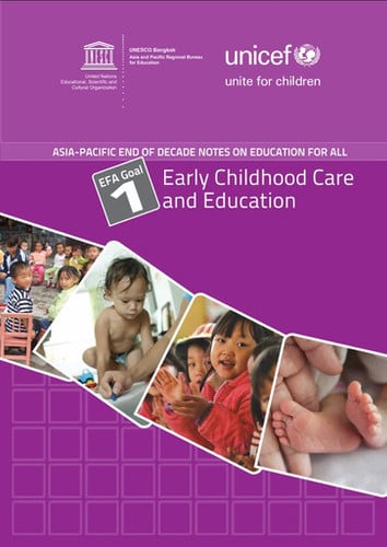 EFA Goal 1 Early childhood care and education