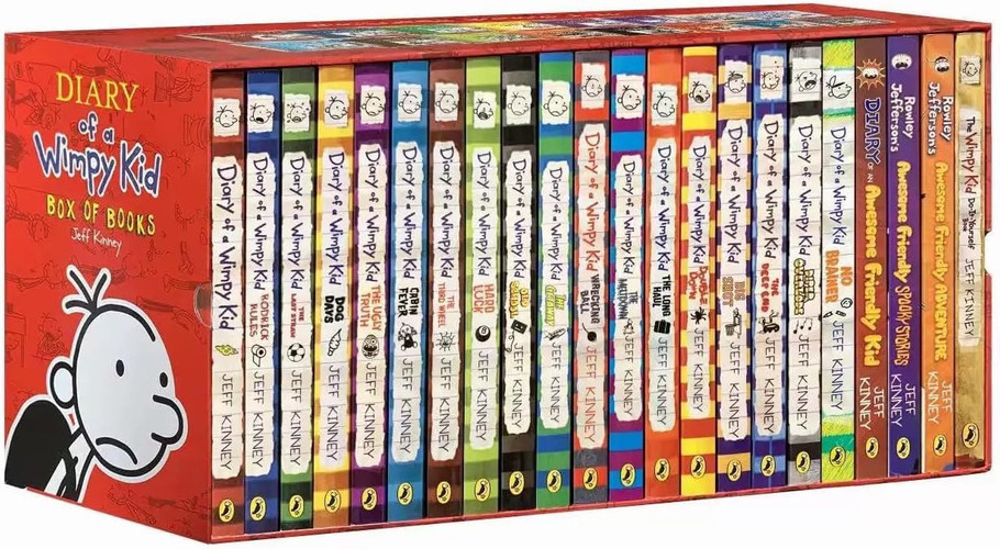 Jeff Kinney Diary of a Wimpy Kid 1-24 Books Boxed Set