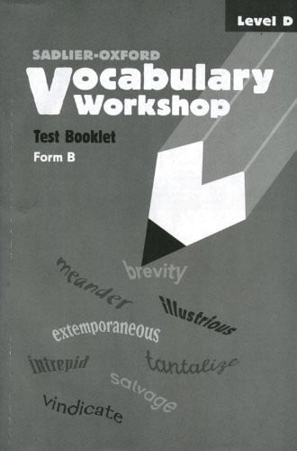 Cover of Vocabulary Workshop Test Booklets Level D