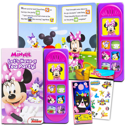 Cover of Disney Junior Minnie Mouse Sound Book - Minnie Mouse Book Set Includes Minnie Interactive Read along Storybook with Sound Buttons Plus Stickers and Door Hanger (Disney Books for Kids)