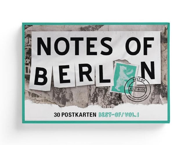 Notes of Berlin Postkartenbuch Eine Hommage an die Berliner Zettelwirtschaft