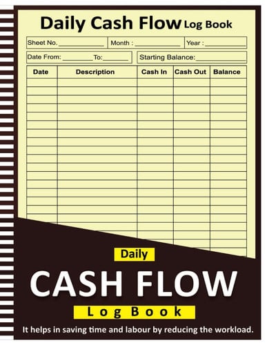 Daily Cash Flow Log Book