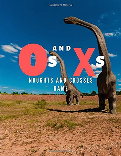 Noughts and Crosses Noughts and Crosses Strategy Game for Kids Kids Activity Books Puzzle 2 Player Game Book Dinosaur