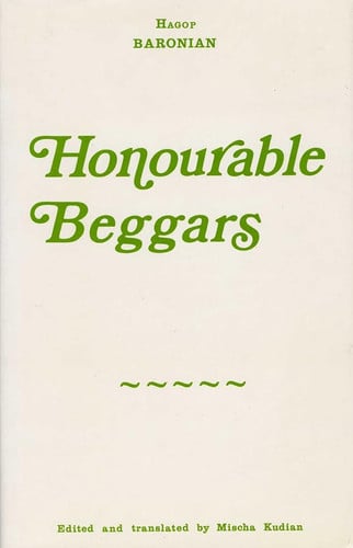 Cover of Honourable beggars