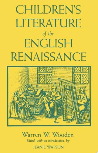 Cover of Children's Literature of the English Renaissance