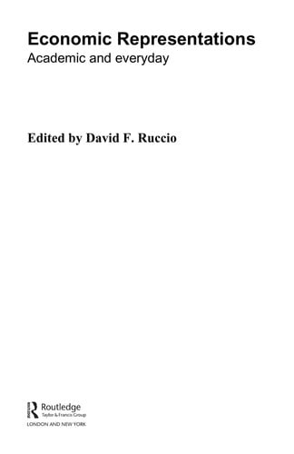 Economic Representations Academic and Everyday