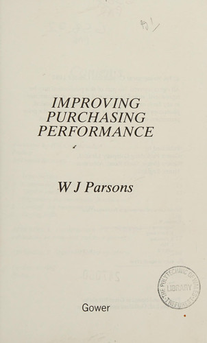 Improving Purchasing Performance