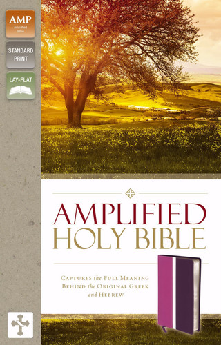 Amplified Holy Bible, Leathersoft, Pink/Purple: Captures the Full Meaning Behind the Original Greek and Hebrew
