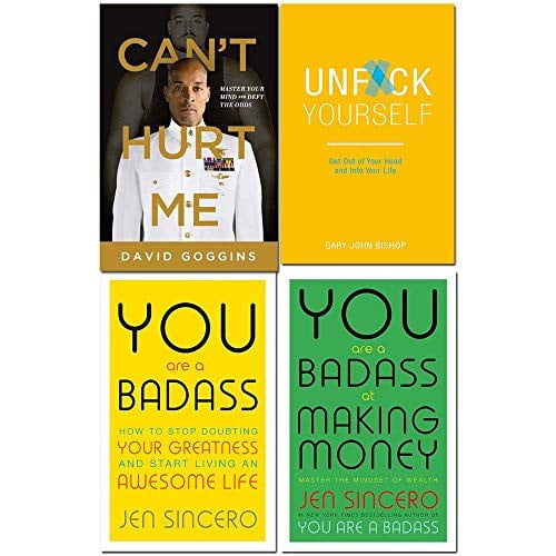 Cant Hurt Me, Unfck Yourself, You Are A Badass, You Are A Badass At Making Money 4 Books Collection Set