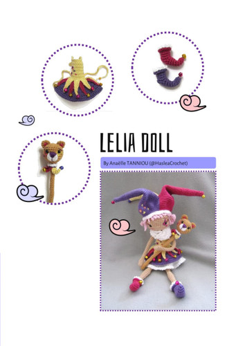 Lelia the jester doll: Doll crochet tutorial