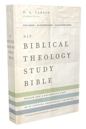 NIV Biblical Theology Study Bible Follow God's Redemptive Plan As It Unfolds Throughout Scripture