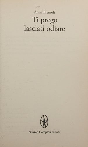 Ti prego lasciati odiare