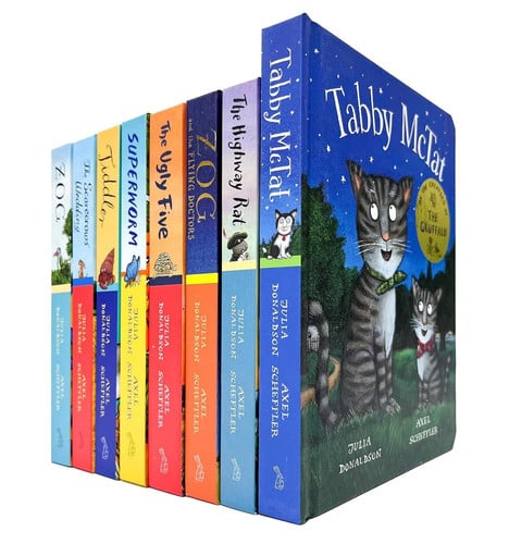 Julia Donaldson Gift Edition 8 Books Collection Set (Zog, The Scarecrow's Wedding, Tiddler, Superworm, The Ugly Five, Zog and the Flying Doctors, The Highway Rat, Tabby McTat)