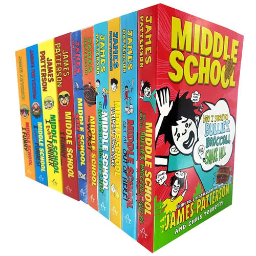 James patterson middle school series 10 books collection set