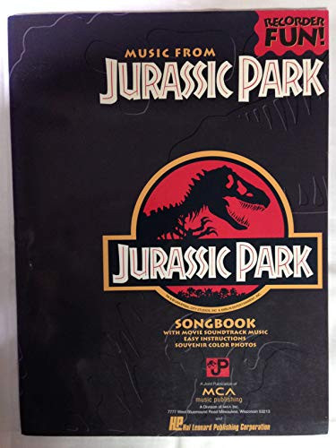 Cover of Music from Jurassic Park - Recorder Fun! Songbook with Recorder Instructions, Movie Soundtrack, and Other Songs