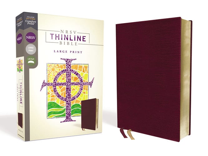 NRSV Thinline Bible [Large Print, Burgundy]