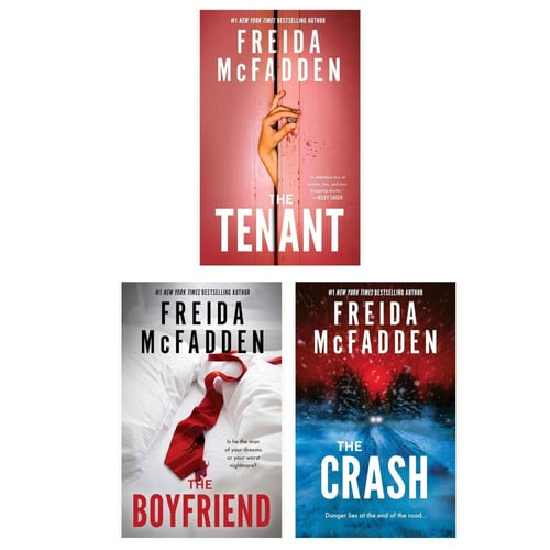 Freida McFadden Thrillers – 3-Book Set (The Tenant, The Boyfriend, The Crash)