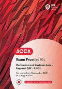ACCA Corporate and Business Law (English) Exam Practice Kit