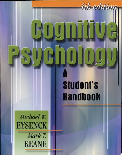Cognitive Psychology A Student's Handbook