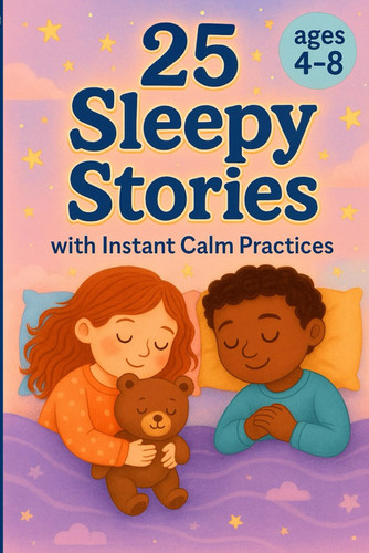25 Sleepy Stories with Instant Calm Practices for Children Ages 4-8 - Relaxing Sleep Stories with Easy Calm Techniques for Children 4-8