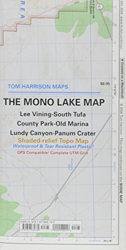 Mono Lake, CA Lee (Tom Harrison Maps)