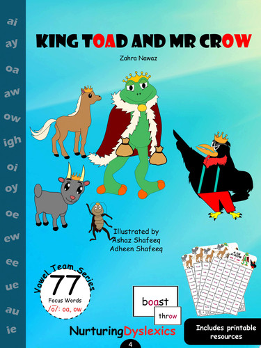 Cover of King Toad and Mr Crow : Vowel Team Series, Book 4