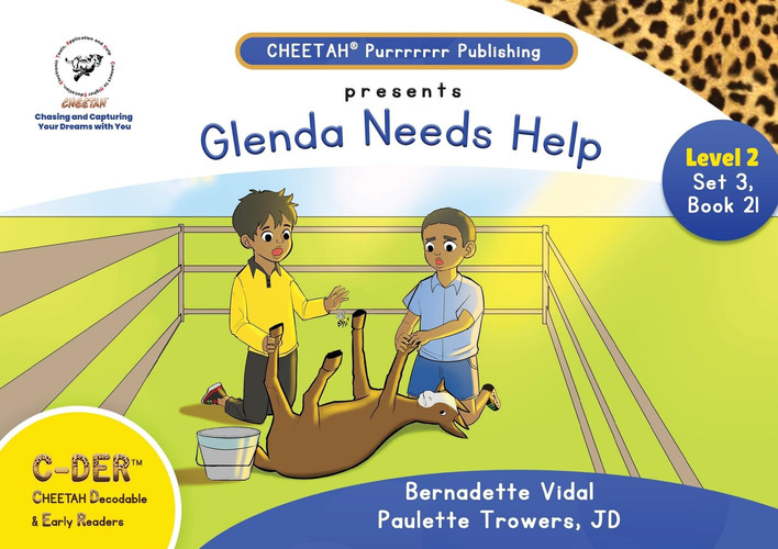 C-DER(Cheetah Decodable & Early Readers)Set 3, Book 21, Glenda Needs Help
