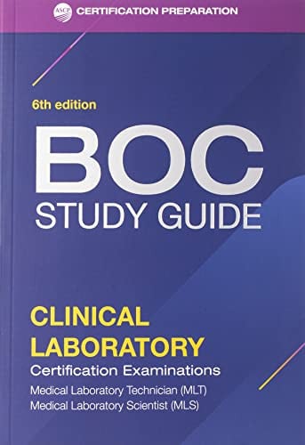 BOR Study Guide Clinical Laboratory Certification Examinations
