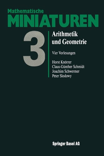 Arithmetik und Geometrie Vier Vorlesungen