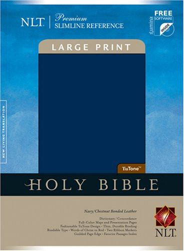Premium Slimline Large Print Bible-NLT