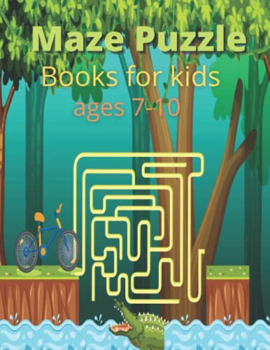Maze Puzzle Books for Kids Ages 7-10 Maze Activity Book for Kids