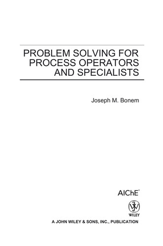 Problem Solving for Process Operators and Specialists