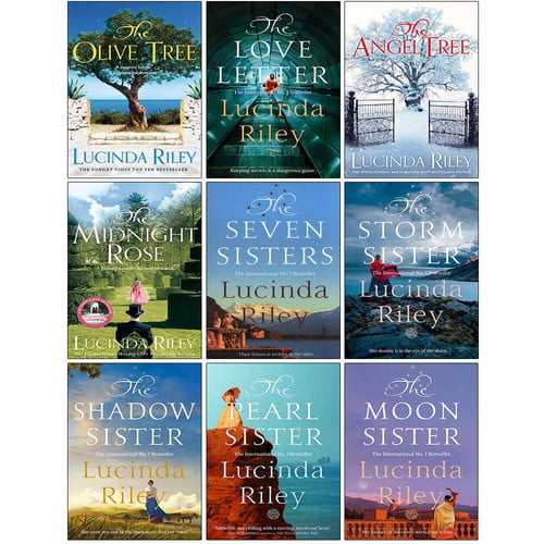 Lucinda Riley 9 Books Collection Set (The Olive Tree, The Love Letter, The Angel Tree, The Sun Sister, The Seven Sisters, The Storm Sister, The Shadow Sister, The Pearl Sister, The Moon Sister)
