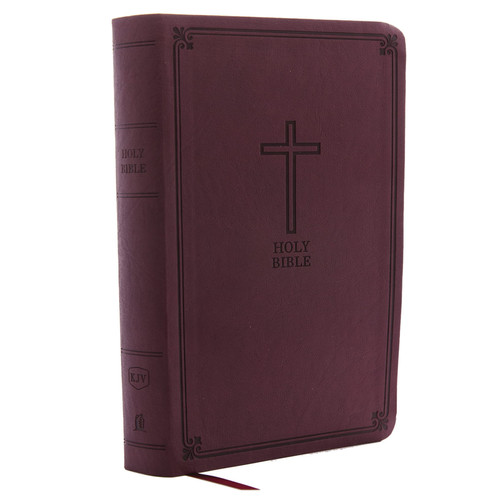 KJV Reference Bible Personal Size Indexed Red Letter Edition [Giant Print, Burgundy]