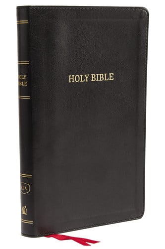 KJV Deluxe Thinline Reference Bible Indexed Red Letter Edition [Black]