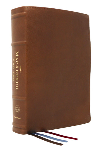 NASB MacArthur Study Bible, 2nd Edition, Premier Collection [Brown]