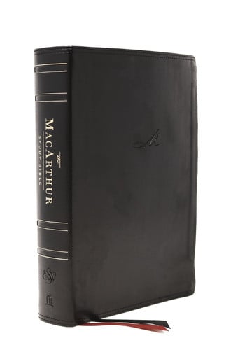The ESV Macarthur Study Bible, 2nd Edition, Leathersoft Unleashing God's Truth One Verse at a Time [Black]