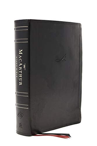 The ESV Macarthur Study Bible, 2nd Edition, Leathersoft, Thumb Indexed Unleashing God's Truth One Verse at a Time [Black]