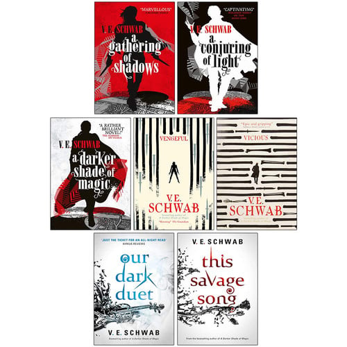 V. E. Schwab 7 Books Collection Set (A Darker Shade of Magic Series,Villains Series,Monsters of Verity Series)