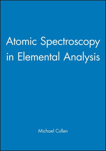 Atomic Spectroscopy in Elemental Analysis