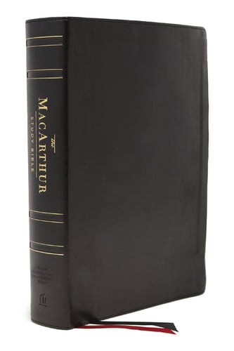 NASB Macarthur Study Bible, 2nd Edition, Thumb Indexed, Comfort Print Unleashing God's Truth One Verse at a Time [Black]