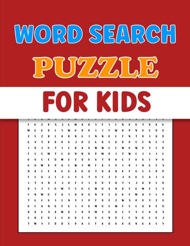 Word search puzzle for kids