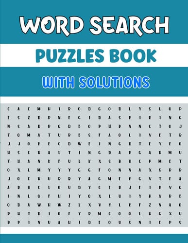 Word search puzzles book with solutions