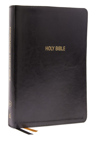 KJV Foundation Study Bible, Large Print, Red Letter, Thumb Indexed, Comfort Print [Black]