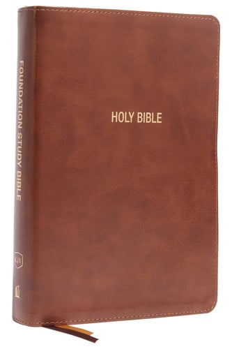 KJV Foundation Study Bible, Large Print, Red Letter, Comfort Print [Brown]
