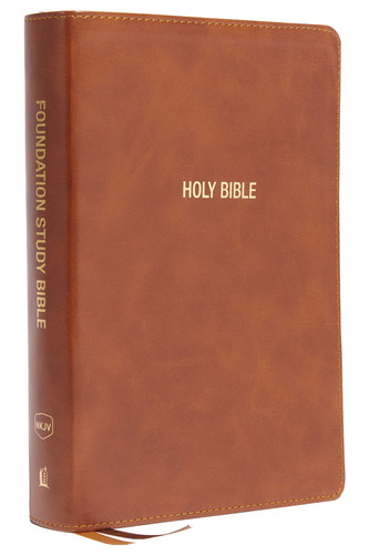NKJV Foundation Study Bible, Large Print, Red Letter, Comfort Print [Brown]