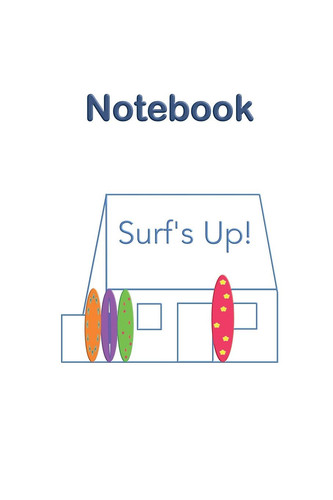Jersey Channel Islands Surf's Up White House Notebook Historic Heritage Iconic Landmark in St Ouen's Bay, Loved by the Surfing Community, Part of National Trust. Blank Lined Journal with Subject and Date Boxes to Organise and Refer to Notes Easily