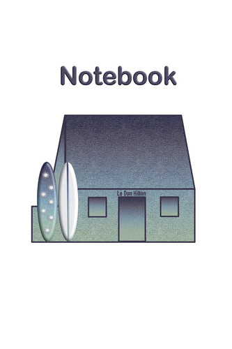 Jersey Channel Islands White House with Surfboards Notebook Historic Heritage Iconic Landmark in St Ouen's Bay, Loved by the Surfing Community, Part of National Trust. Blank Lined Journal with Subject and Date Boxes to Organise and Refer to Notes Easily