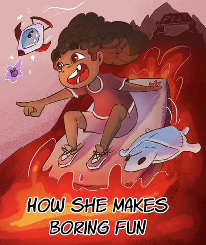 Cover of How She Makes Boring Fun