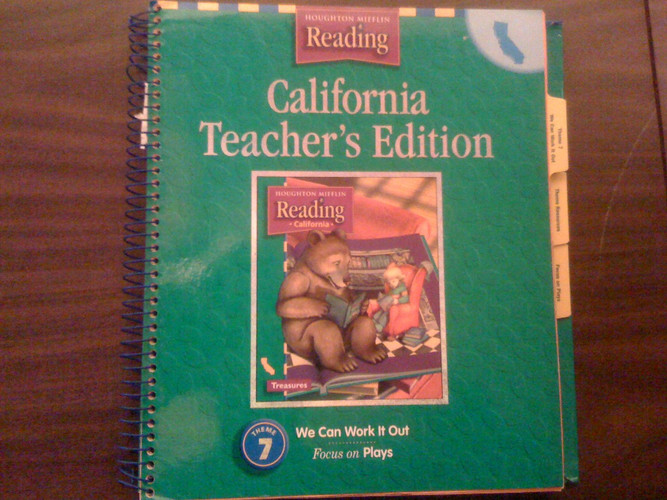 Cover of California Teacher's Edition Grade 1 Theme 7: Treasures/We Can Work It Out Focus on Plays (Houghton Mifflin Reading : a Legacy of Literacy)